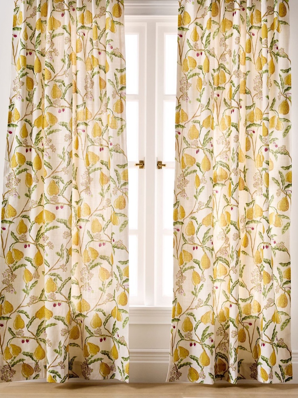 Pera Cotton Pear Printed Curtain Single